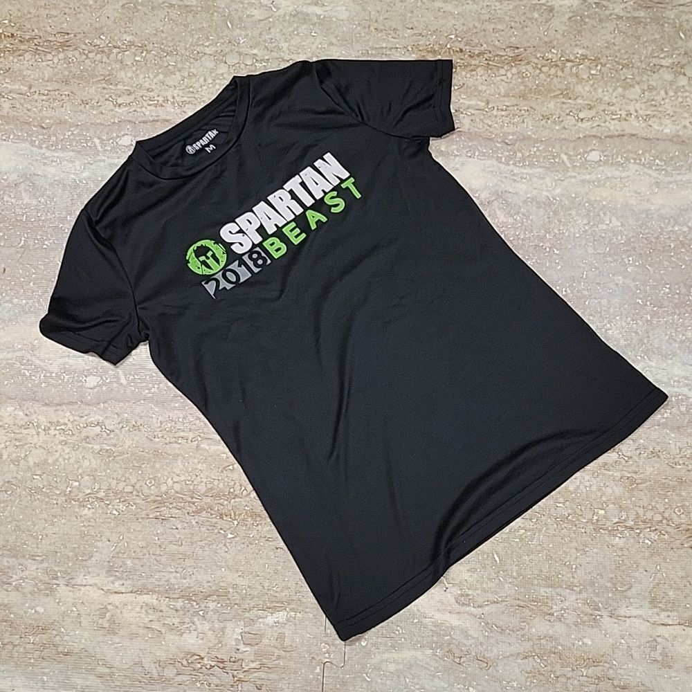 SPARTAN WOMENS FINISHER 2018 POLY RUNNING TEE SIZE MEDIUM